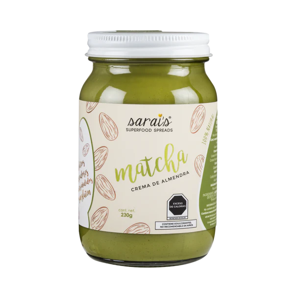 CREMA DE ALMENDRAS CON MATCHA