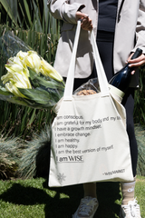 I AM WISE TOTE BAG